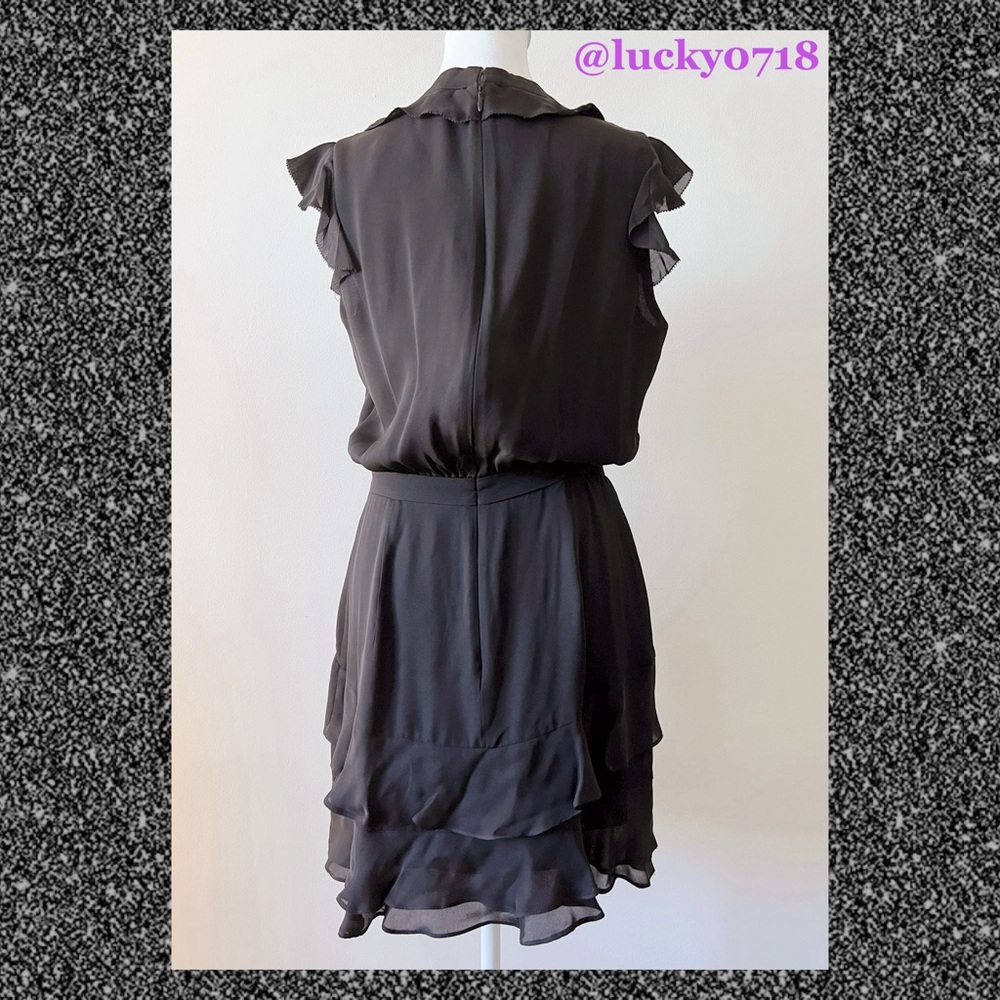 Parker NWT Tangia Dress in Black Sz 4 - Picture 7 of 9